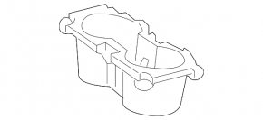 Вставка подстаканника Toyota Camry v55 15-17 usa