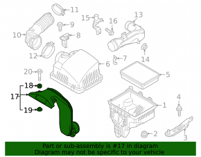 Воздухоприемник Mazda CX-50 23-26 2.5T