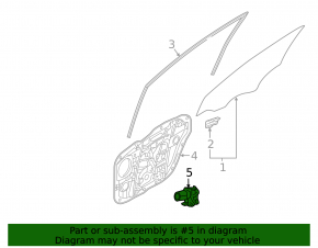 Мотор стеклоподъемника передний правый Hyundai Elantra 21-23