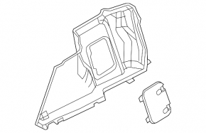 Обшивка арки правая Mazda 3 14-18 BM черн