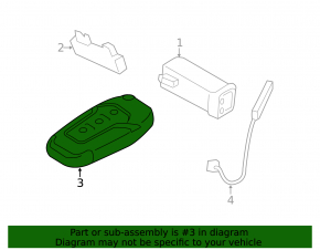 Ключ Ford Edge 19-24 smart, 3 кнопки, 433 MHz