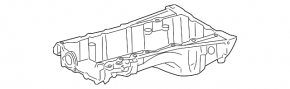 Поддон металл 3URFE Toyota Sequoia Tundra 08-16 5.7