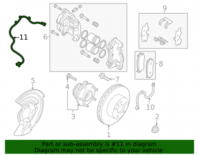 Датчик ABS передний правый Nissan Pathfinder 22-25