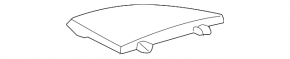 Накладка обшивки арки левая Lexus RX300 RX330 RX350 RX400h 04-08 черная, царапины