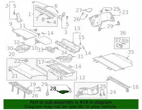 Накладка обшивки арки левая Lexus RX300 RX330 RX350 RX400h 04-08 черная, царапины