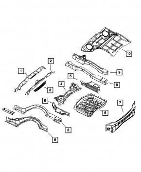 Задняя панель Chrysler 300 11-23