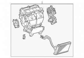 Корпус печі голий Toyota Sienna 11-20