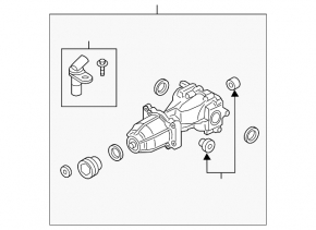 Задний дифференциал редуктор Ford Edge 19-24 2.7T AWD