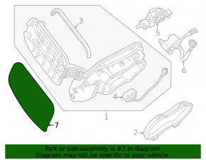 Лючок порта зарядки Mitsubishi Outlander 23-25 PHEV