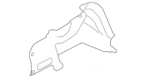 Обшивка арки левая Subaru Impreza 4d 17-23 GK