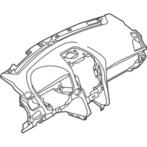 Торпедо передняя панель без AIRBAG Ford Explorer 16-19