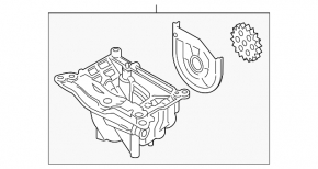 Масляний насос ДВЗ BMW X5 F15 14-18 3.0T N57