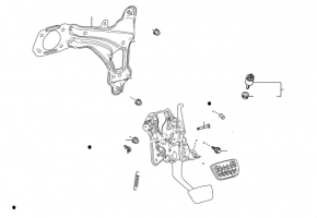 Педаль гальма Toyota Rav4 19-21