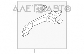 Ручка двери внешняя передняя правая Honda Civic 4d 06-09