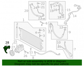 Кронштейн компрессора кондиционера Audi A6 C8 19-25 3.0T