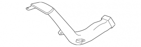 Воздухоприемник нижній Toyota Highlander 08-13 3.5