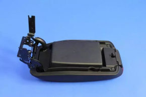 Подлокотник Jeep Cherokee KL 14-23 черный кожа, красная строчка, Trailhawk, царапины