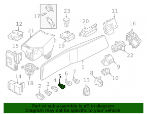 Кнопка AUTO HOLD Nissan Ariya 23-26