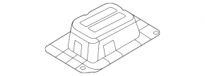 Повітроприймач охолодження ВВБ Hyundai Santa Fe 24-26 HEV