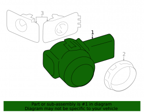 Парктроник передний боковой BMW XM G09 23-26 cеребро C4P