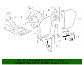 Накладка порога внешняя задняя правая Lexus RX300 RX330 RX350 RX400h 04-08 черная