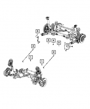 Датчик ABS передний левый Jeep Cherokee KL 14-15