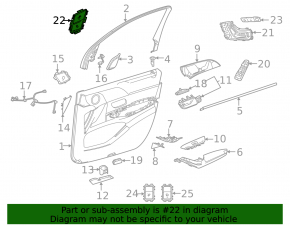 Кнопка центрального замка передняя правая Mercedes W167 GLE 350 450 20-25 коричневая