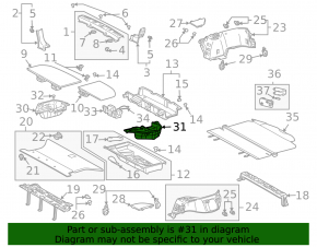 Карман багажника левый Lexus RX300 RX330 RX350 RX400h 04-08