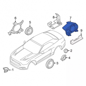 Динамик задний левый Ford Fusion mk5 13-20