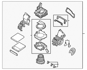Печка в сборе вентиляция Mazda CX-9 16-23