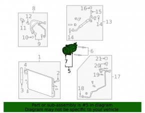 Компрессор кондиционера GMC Terrain 10-15 2.4 447260-4850