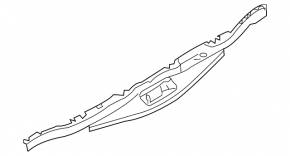 Накладка замку дверей багажника верхнього BMW X5 F15 14-18 чорна