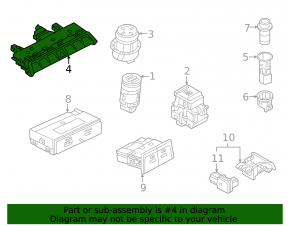Панель кнопок передней панели Audi A3 22-26