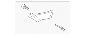 Воздуховод переднего бампера левый Hyundai Sonata 14-14