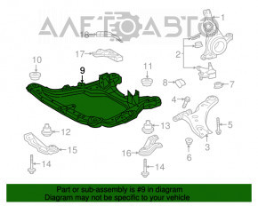 Подрамник передний Lexus RX350 RX450h 16-22