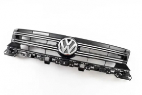 Решетка радиатора grill VW Tiguan 12-17 рест без эмблемы
