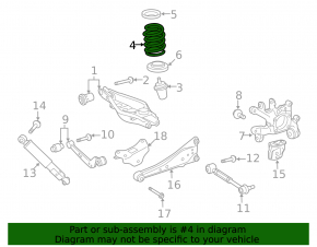 Пружина передняя левая Toyota Rav4 13-18 2.5