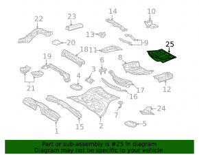 Защита днища задняя Lexus GS300 GS350 GS430 GS450h 06-08