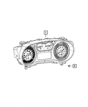 Щиток приладів Fiat 500L 14-17