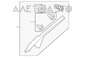 Накладка передней стойки левая Honda Civic 4d 06-09 сер