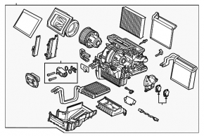 Печка в сборе Ford Focus mk3 11-15 auto