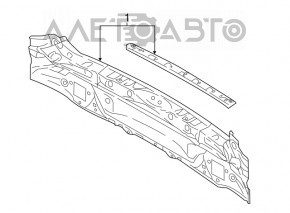 Задняя панель Subaru Impreza 5d 17-23