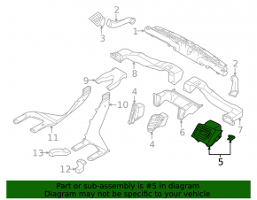 Воздуховод левый Subaru Outback 10-14