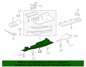 Защита днища правая Mercedes W166 ML/GLE 12-19 off road pkg