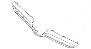 Накладка решетки радиатора grill нижняя Mercedes W167 GLE 350 450 20-23 под камеру