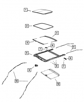 Люк в сборе Jeep Compass 11-16