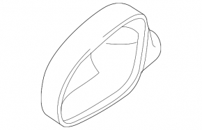 Крышка бокового зеркала левая VW Jetta 05-10