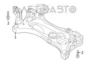 Передній підрамник Audi A3 8V 15-20