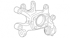 Цапфа задняя правая Lexus CT200h 11-17 ржавая