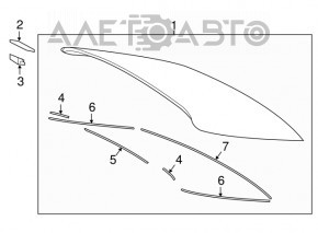 Стекло заднее Toyota Camry v70 18-18